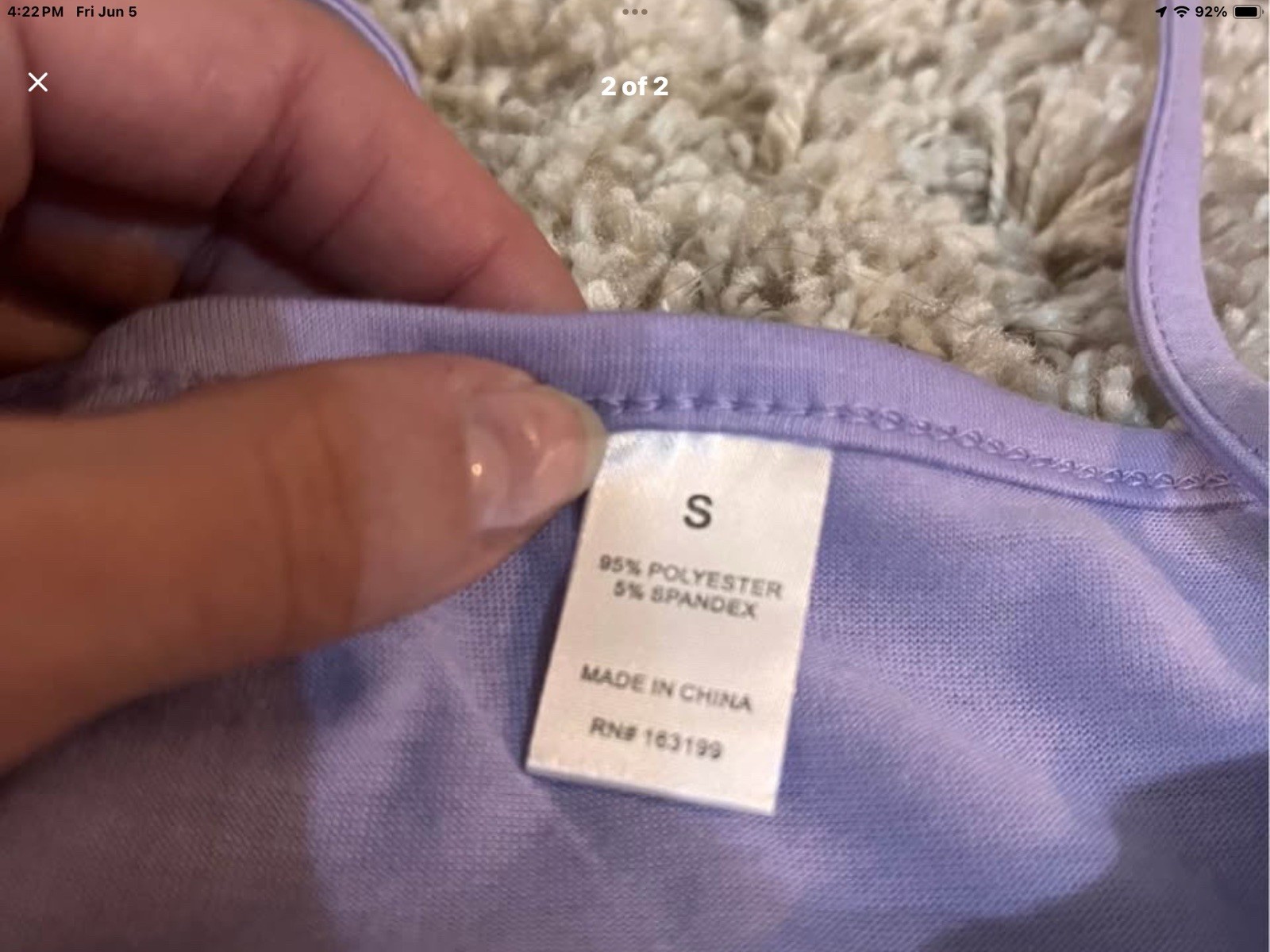 Lavender Sundress, Sz Small, Brand Unknown