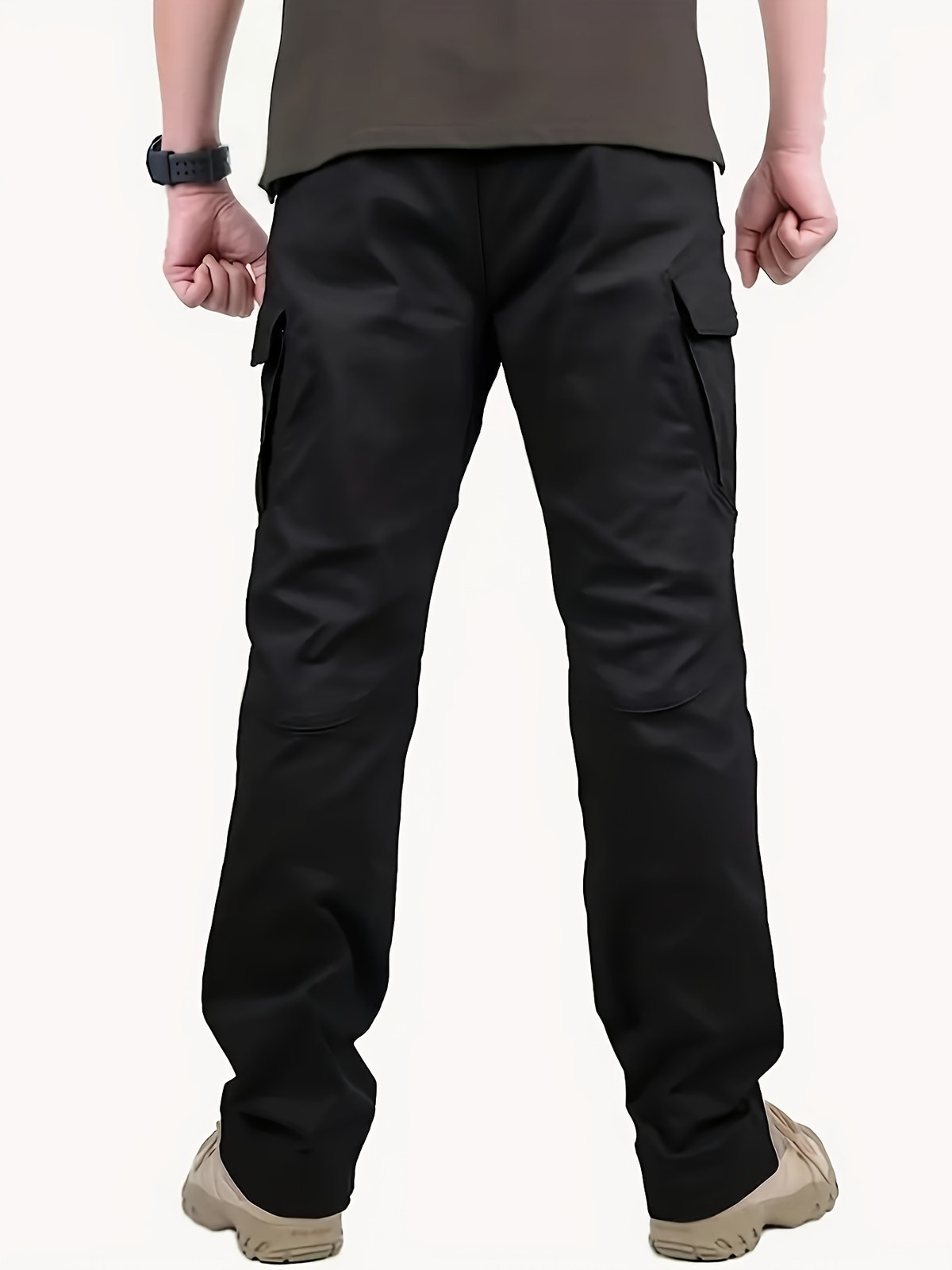 Men’s Cargo Work Pants Lightweight Water Resistant Comfortable Multi-Pocket