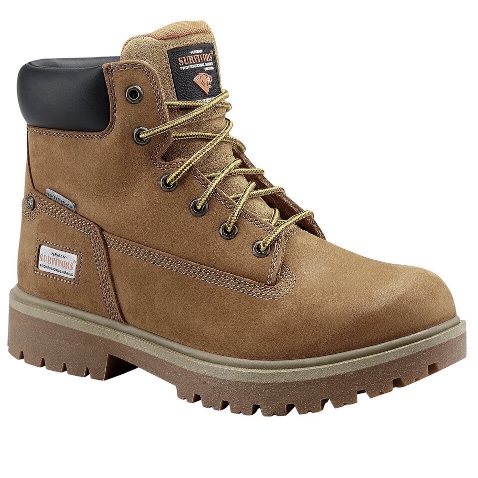 Herman Survivors Professional Series Driller Steel Toe Work Boots NEW Wheat Tan