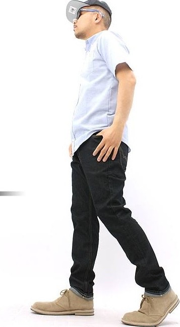 dickies mens skater work or school dark blue stretch slim skinny jeans 28-38