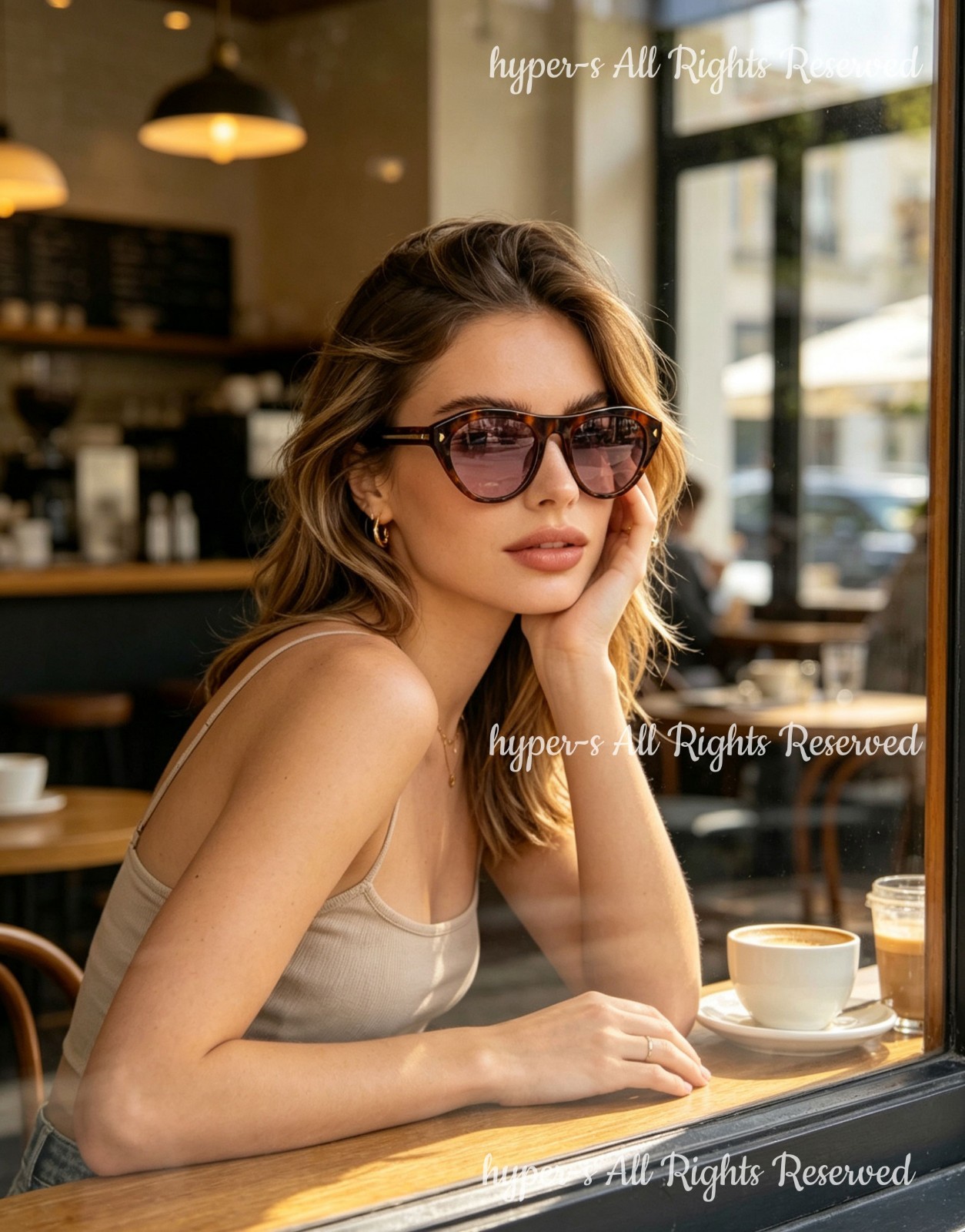 Prada SPR B15 Women Sunglasses Cat Eye Tortoiseshell Frame Purple Lenses UV400