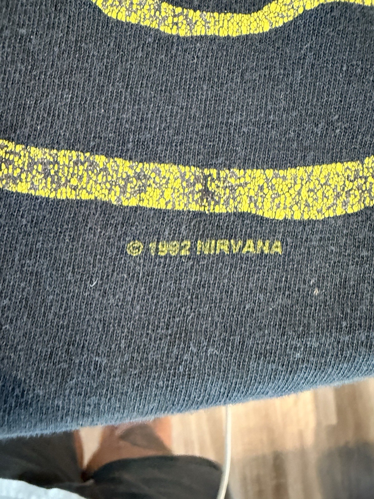 Nirvana Smiley Face Flower Sniffin 1992 Vintage Shirt – XL – Kurt Cobain