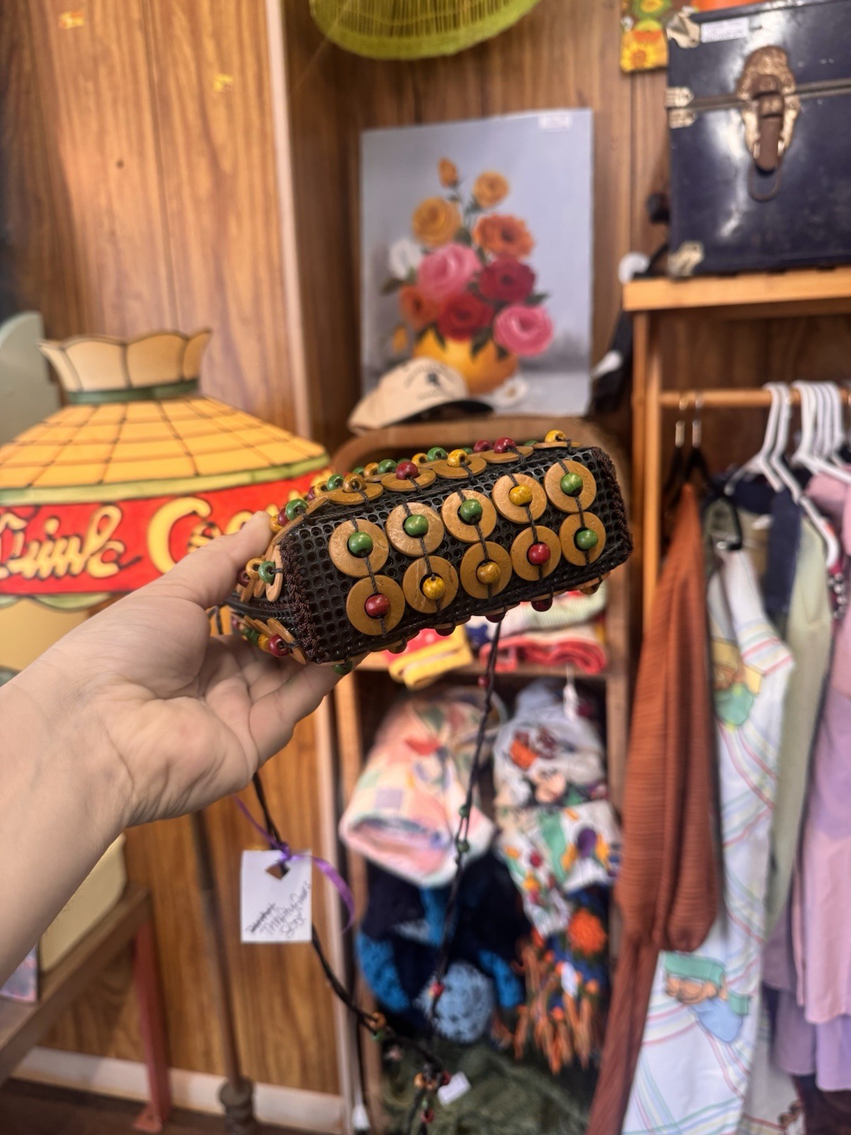 Coconut Shell Beaded Sling Bag for Women Crossbody Bag for Women
