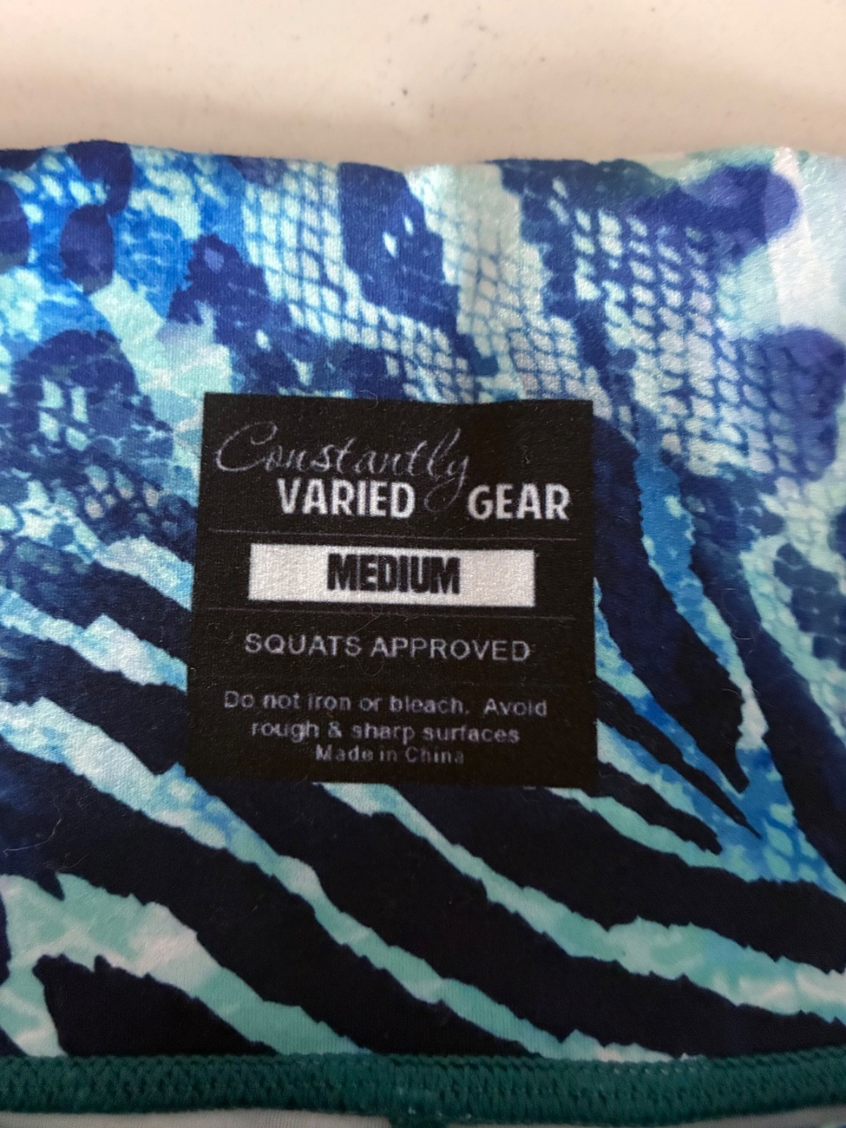 Constantly Varied Gear CVG Squat Proof Shorts Blue Animal Prints