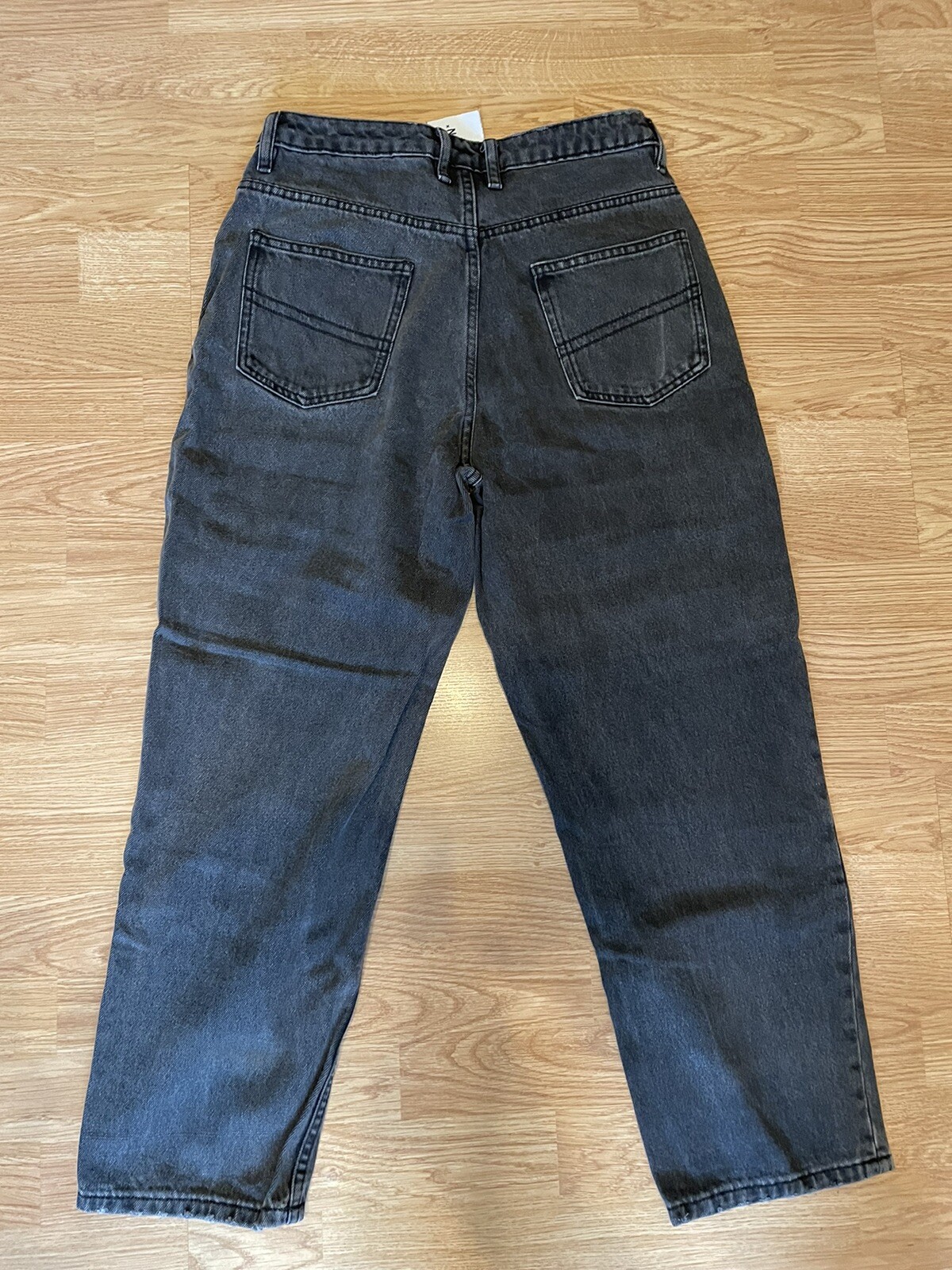 2 X COLLUSION denims 1 Blue And 1 Black – Waist 30 / Length 28 (approx Size 12)