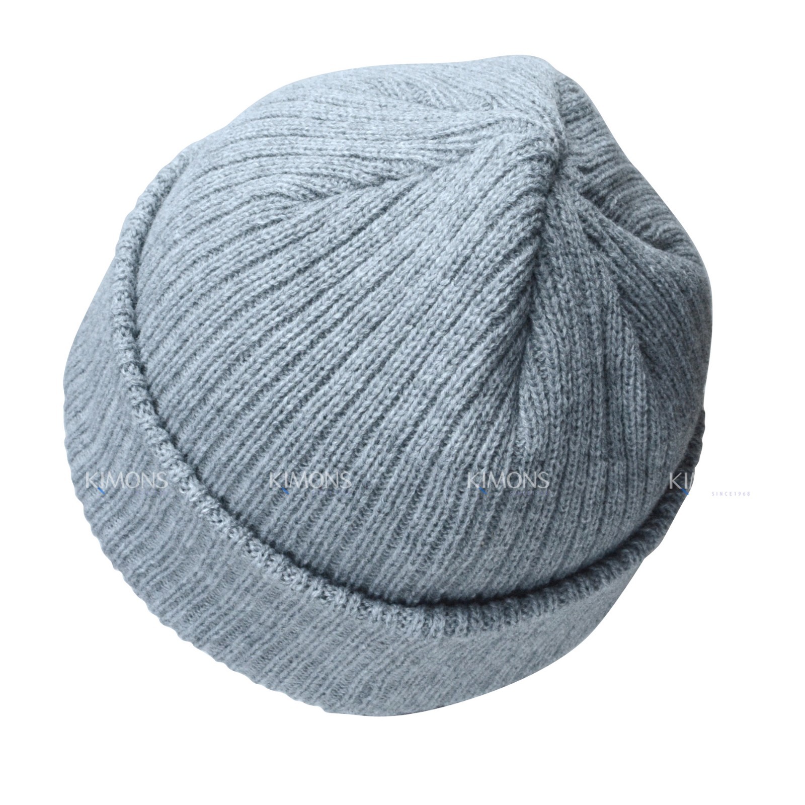 Ribbed Thick Beanie Plain Knit Cuff Ski Cap Skull Hat Warm Solid Color Winter C