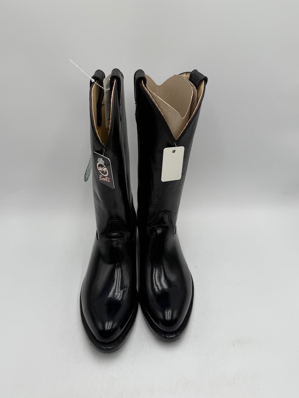 DOUBLE-H 4620 Men’s NEW Leather Work Western Cowboy Boot Black Multiple Sizes