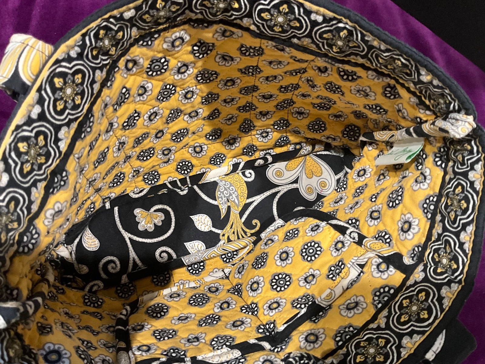 Vera Bradley Coral Purse & Black and Yellow Purse