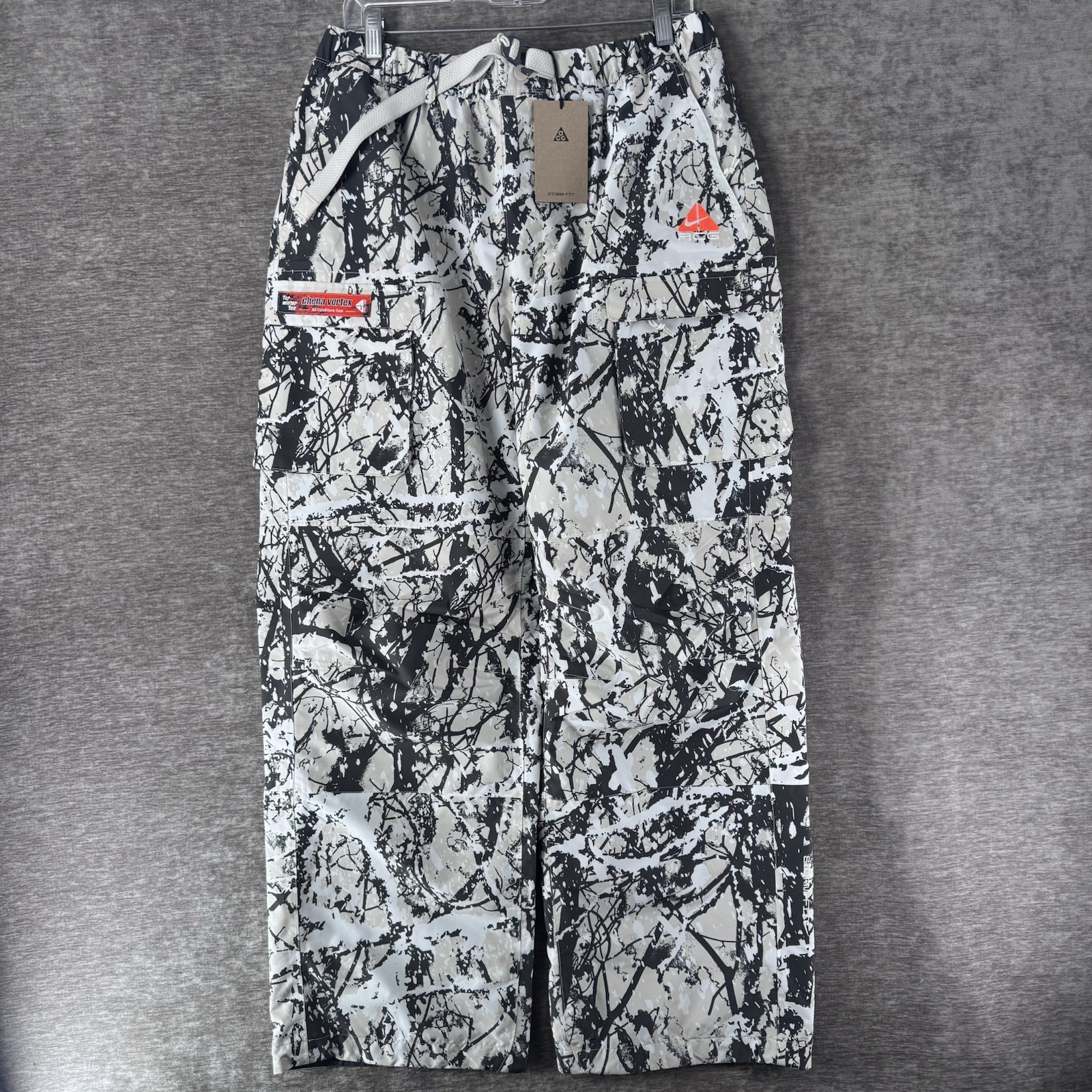 Nike ACG Chena Vortex Storm-FIT Pants Light Orewood Black Size Small FV8840-104