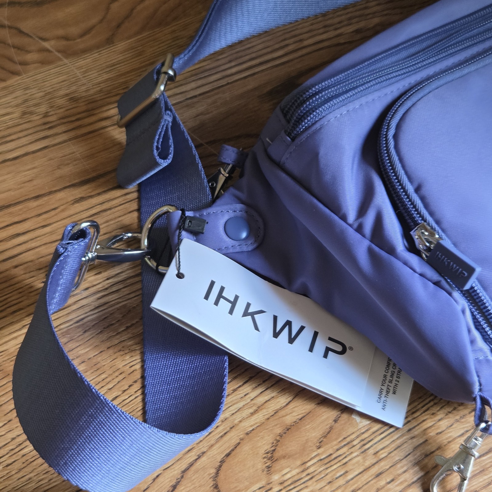 IHKWIP Confidence Anti-Theft Sling Crossbody Two Straps Marlin Blue Bag A684781