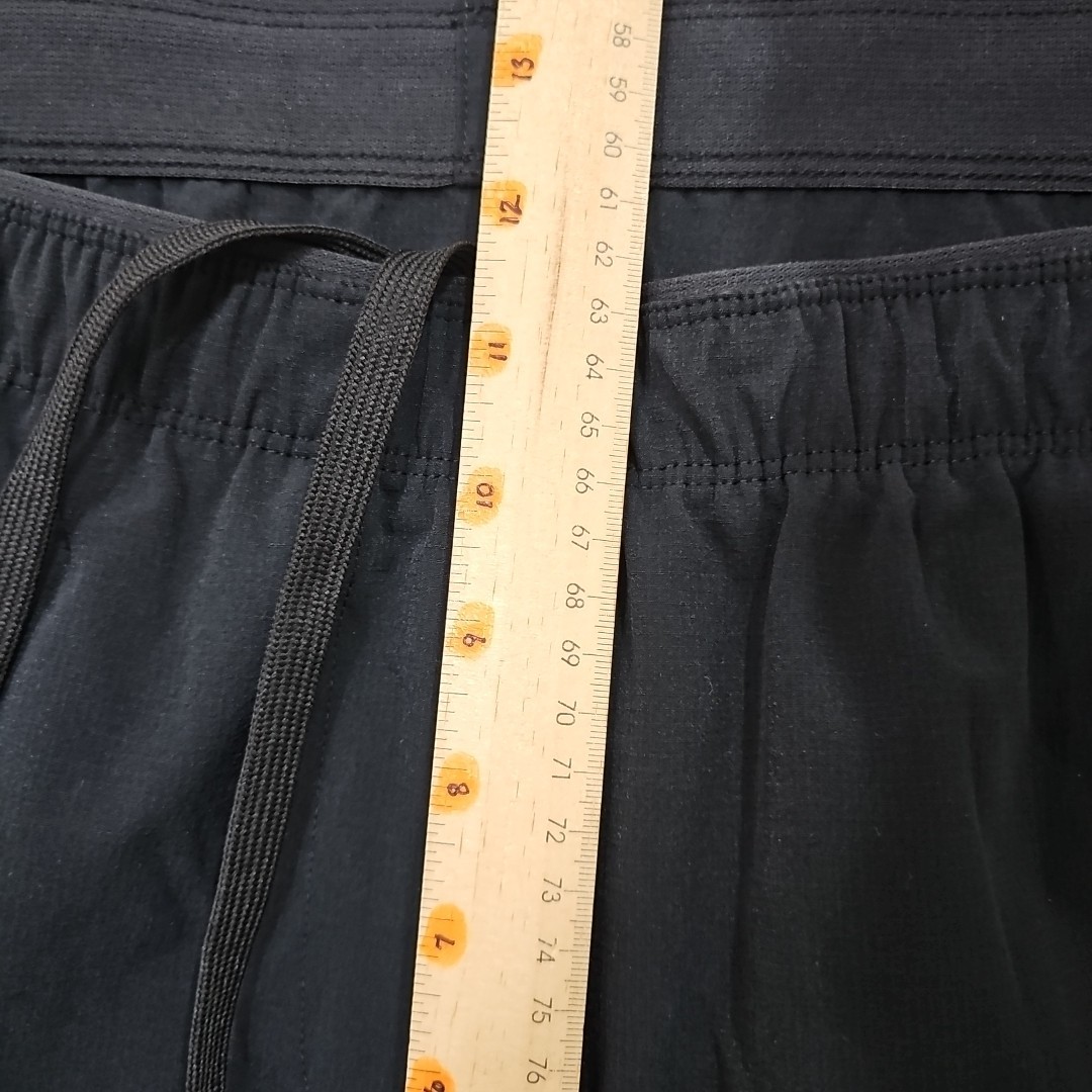 Paskho Pants Women’s Sz L Black Zip Front Pockets Taper Leg Windpant Athleisure