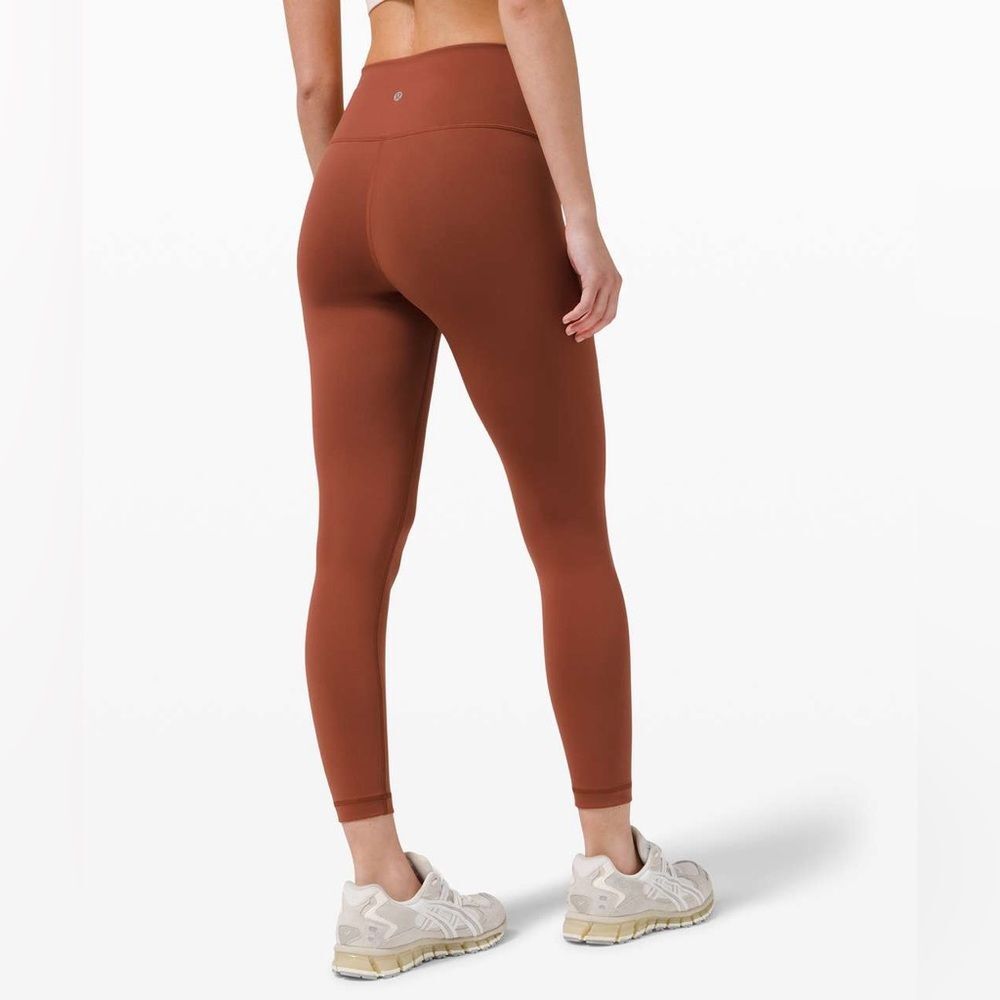 Lululemon Wunder Train High-Rise Tight 25″Dark Terracotta Size 2