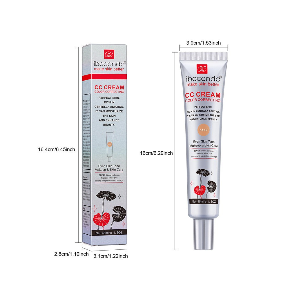 Moisturizing Correcting CC Cream Waterproof Anti-sweat Makeup Before Concealer L