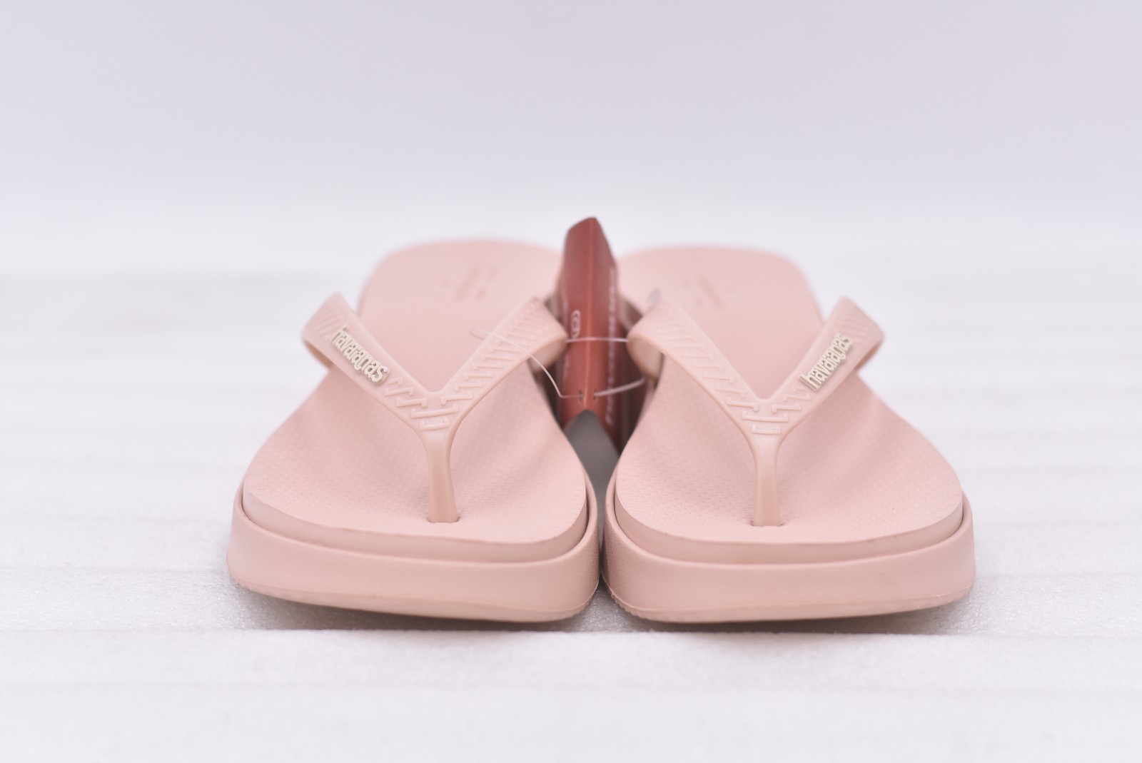 Womens Havaianas Ballet Rose High Platform Flip-Flops Size 9.5 (EU 41)