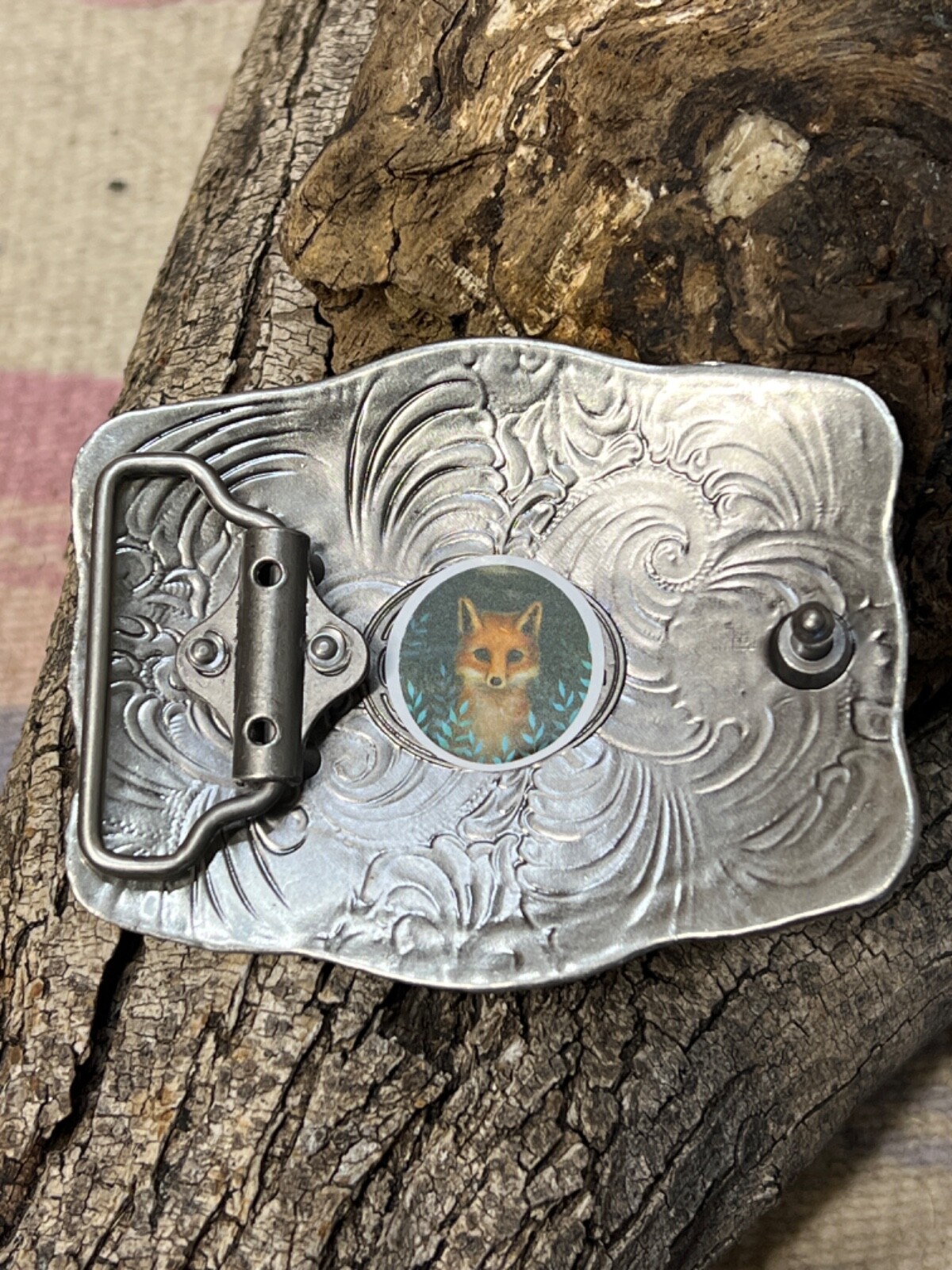 BUFFALO CONCHO WESTERN SILVER BELT ADJUSTABLE BUCKLE FATHER’S DAY Birthday Gift