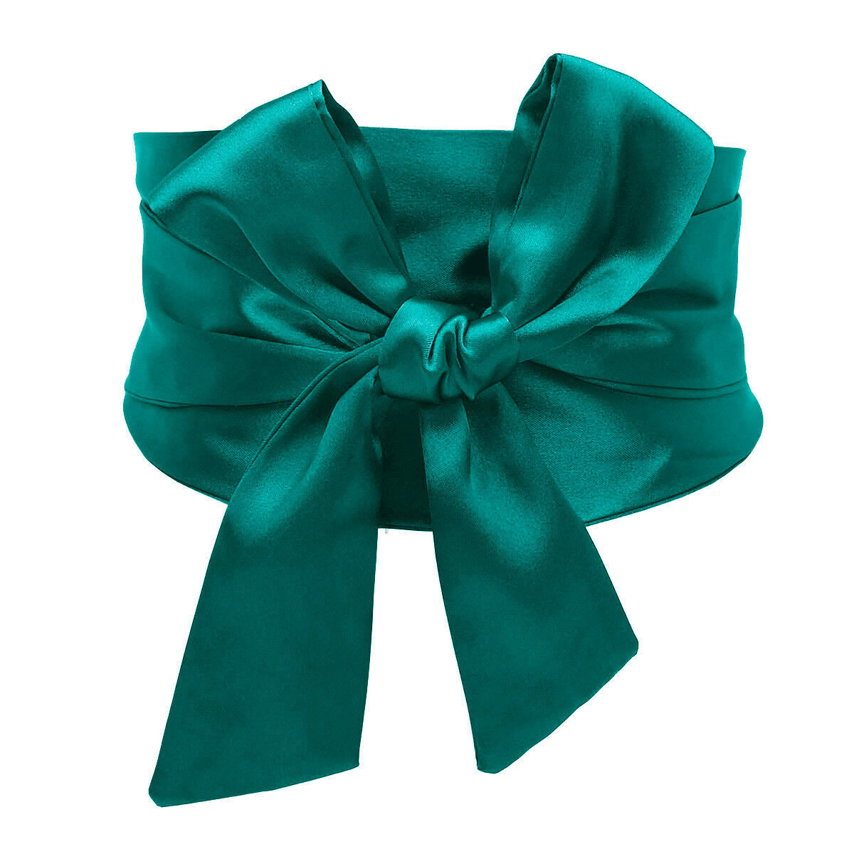 Hot Women Waistband Satin Bowknot High Waist Corset Belt Wide Sash Ribbon Tie Dr