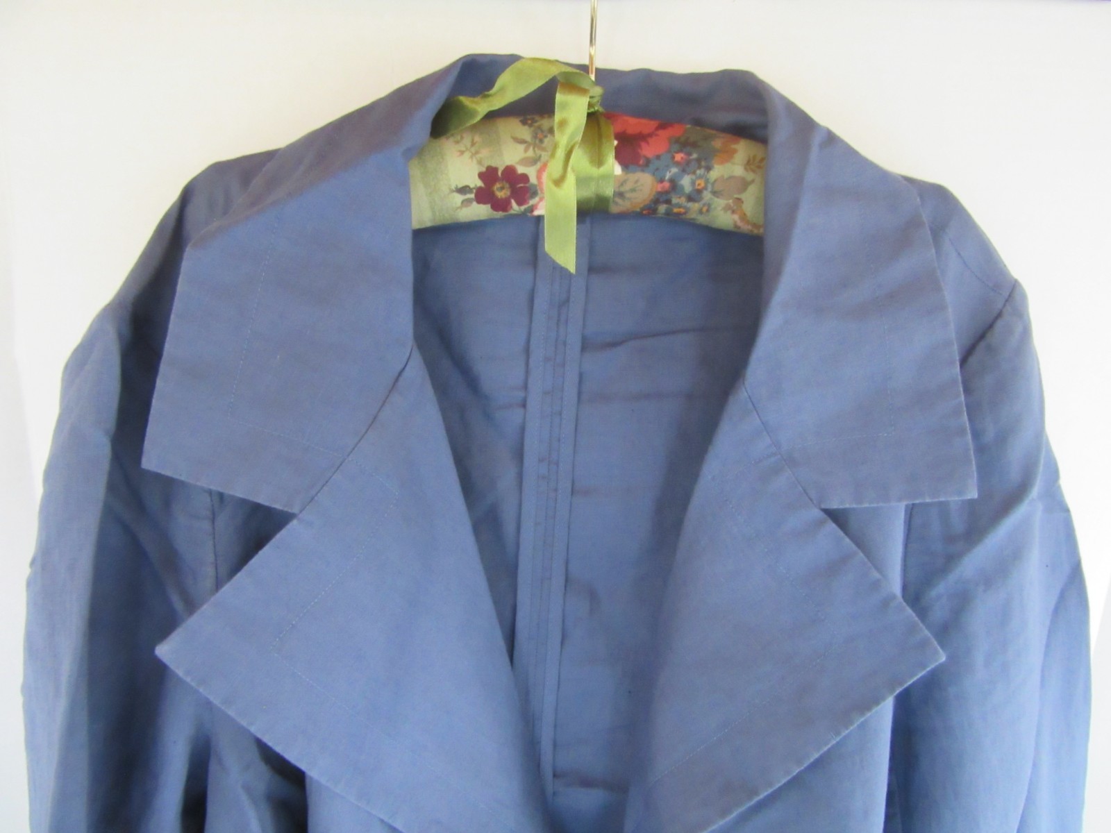 Lands’ End Linen Cotton Blend Long Sleeved Blue Jacket #416975 Size 3X NEW!