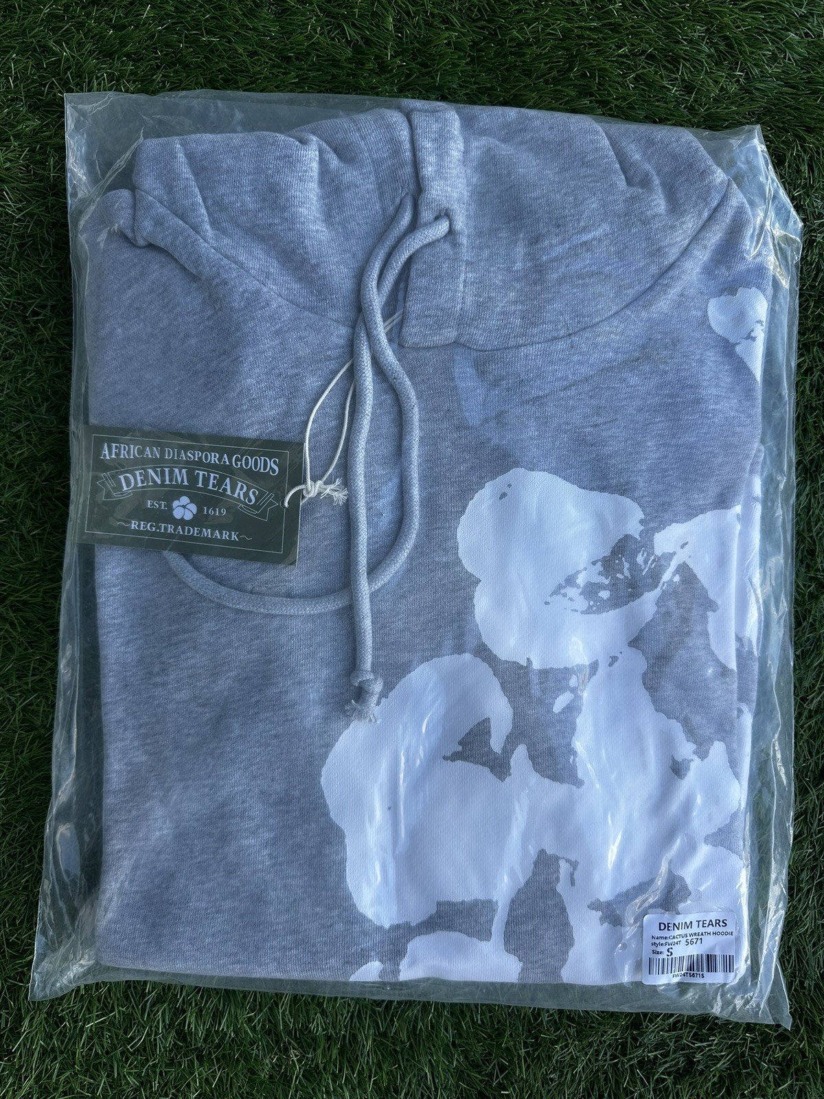 *BRAND NEW* Denim Tears “Gray” Hoodie – Ready To Ship🚚💨 (Size S)