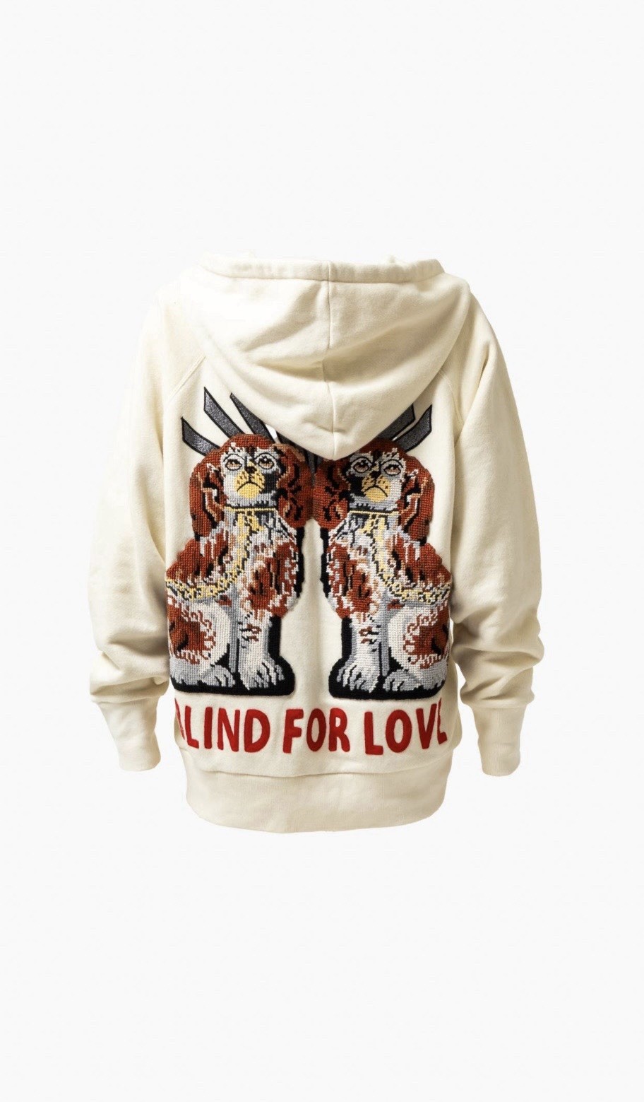 Gucci ‘Blind For Love’ Embroidered Hoodie (retail $1900) Oversized Fit