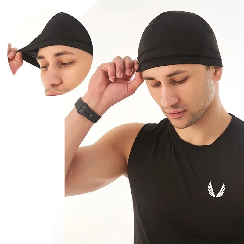 Sweat Wicking Cooling flag Dome Skull Cap Helmet Liner Sport Beanie durag Hat