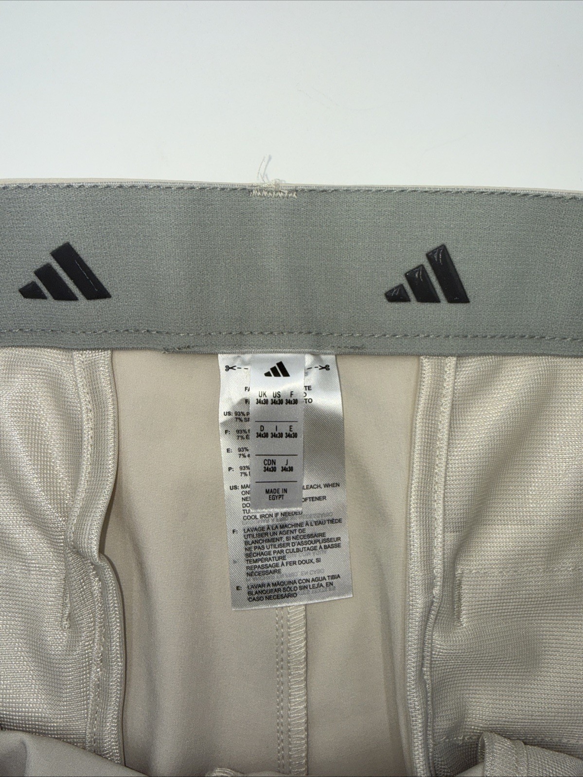 $75 Adidas Men’s Ultimate Tapered Golf Pants ADVR0921- Beige -Size: 34W 30L-New