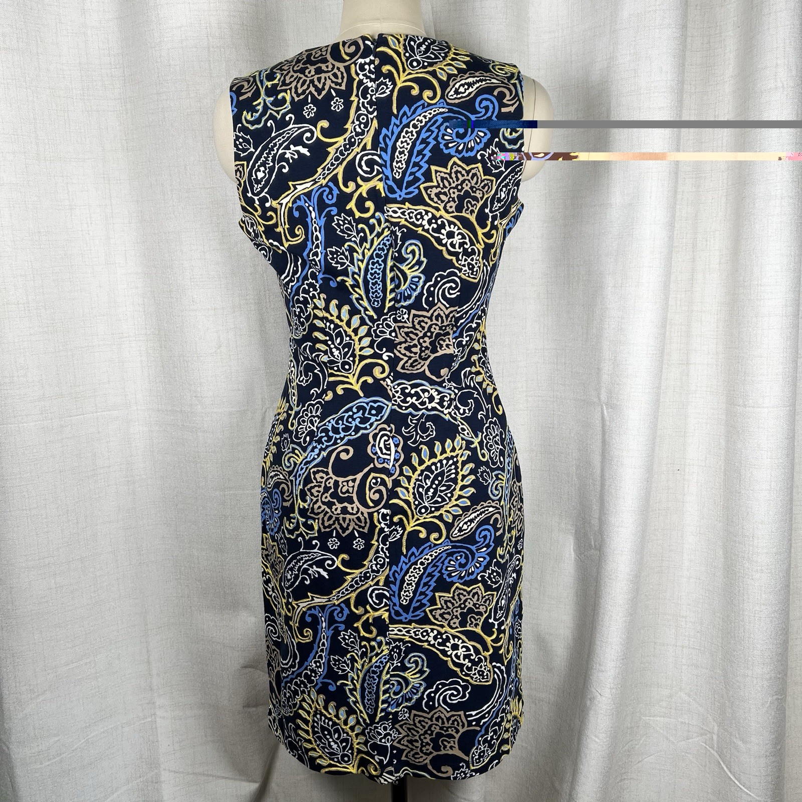J. McLaughlin Devon Sleeveless Embroidered Bainbridge Dress Paisley Medium