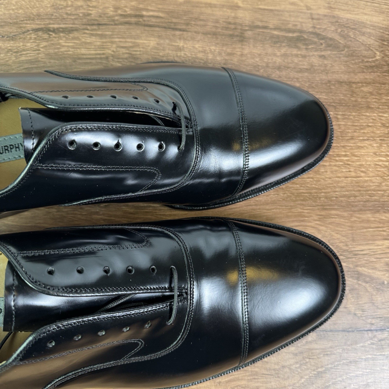 Johnston & Murphy Melton 22-2981 Black Oxford 12 3E New In Box Optima Comfort