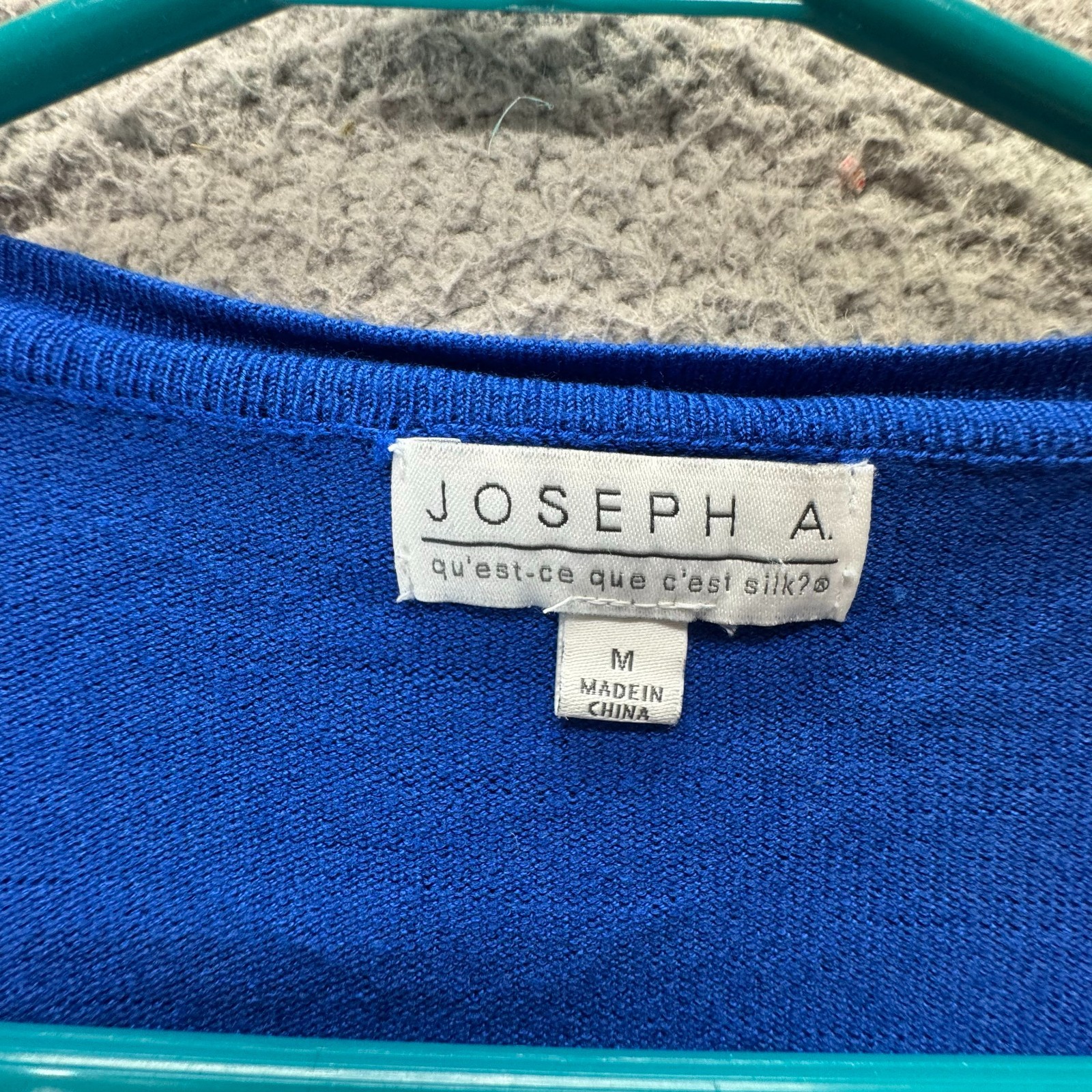 Joseph A Shrug Bolero Cardigan Sweater Womens M Blue Indie Sleaze Office Siren