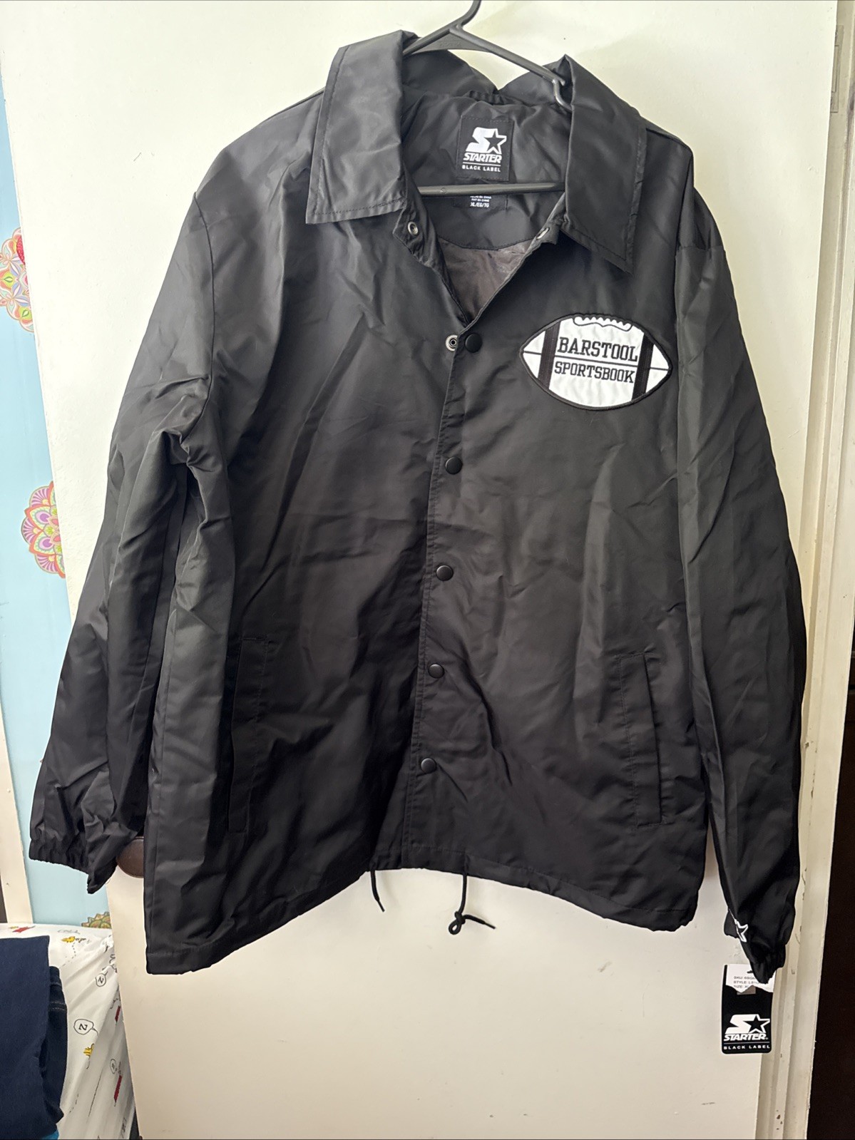 Barstool Sportsbook Oversized Jacket Big Gobble Gambling Theme, XL