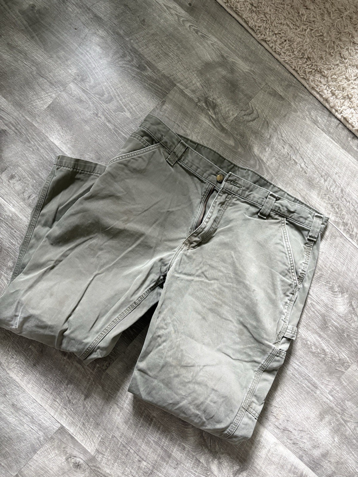 Carhartt B324-ARG Relaxed Fit Carpenter Work Pants Mens 38×30