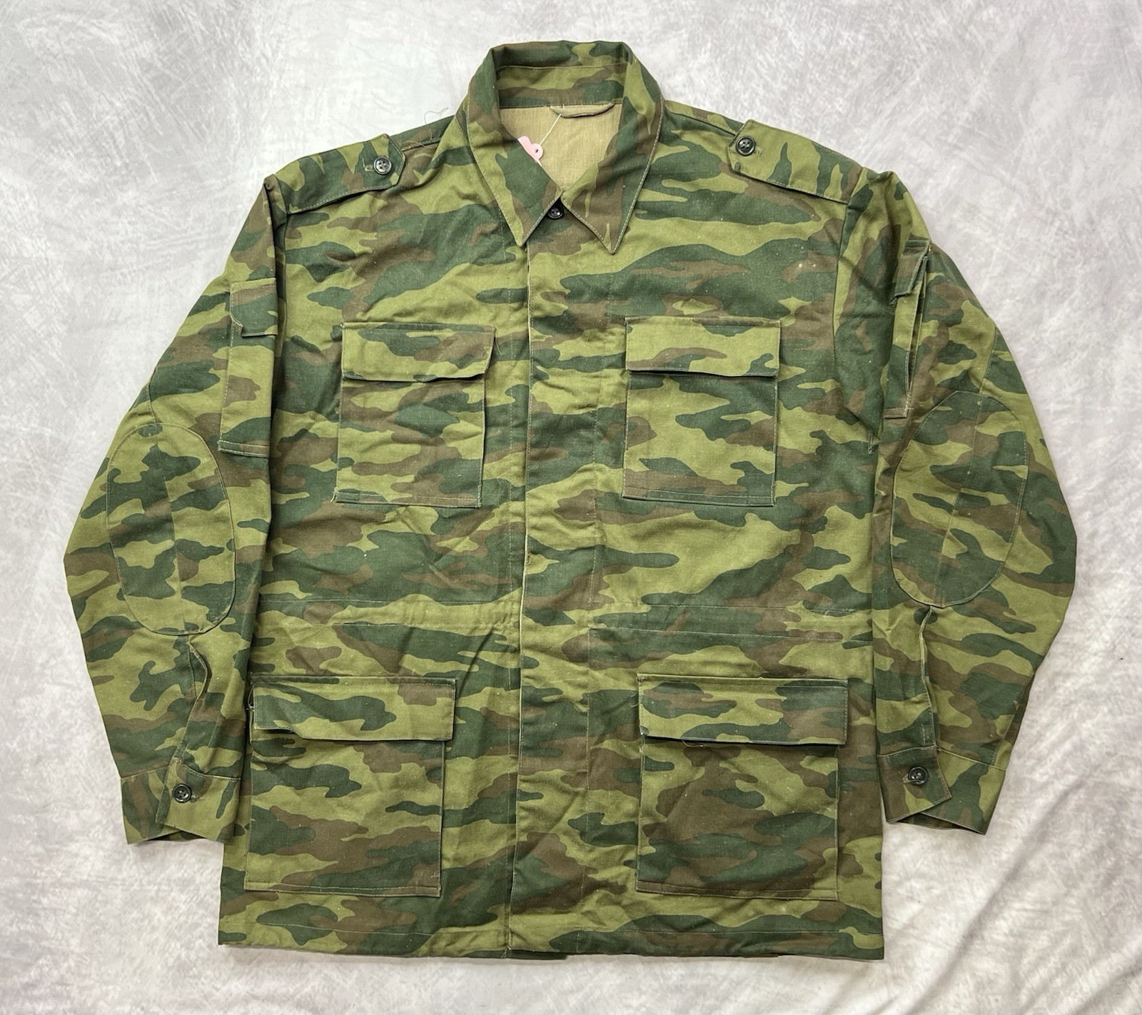 Vintage Russian Army Military Woodland Flora Camo Combat Shirt Jacket Coat 42