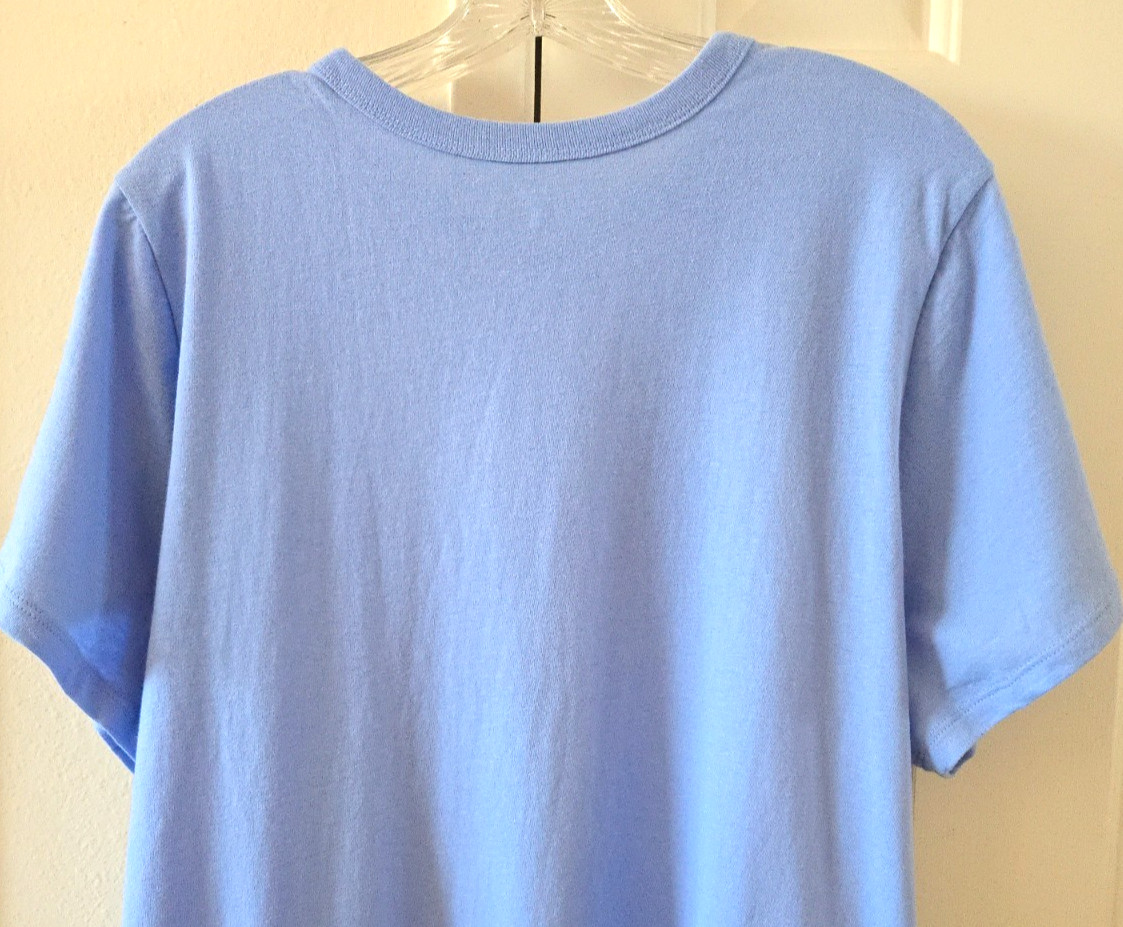Old Navy Sky Blue Soft Blue Light Blue Cotton Scoop T-shirt 3XL 22 24 XXXL 3X