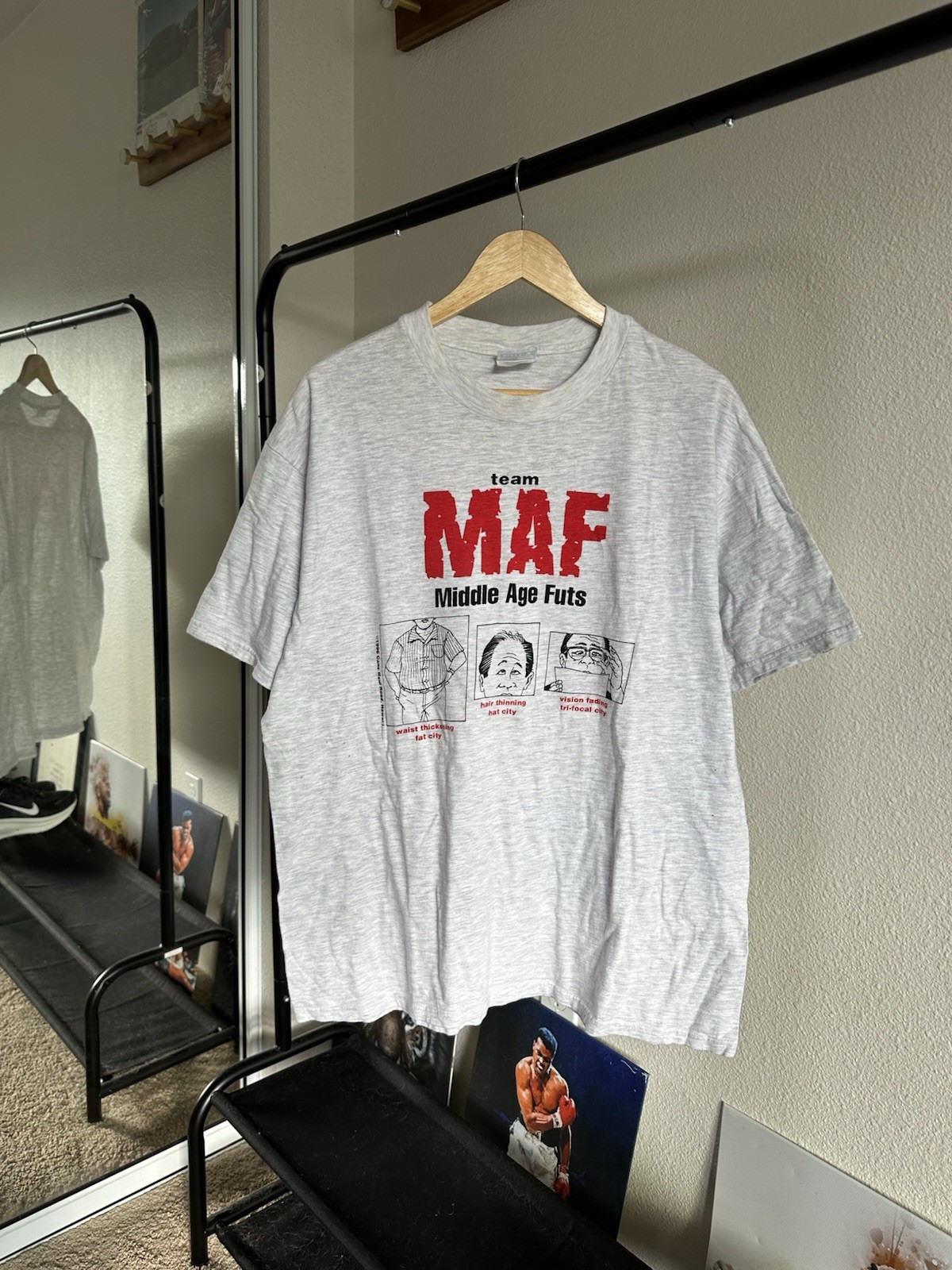 Vintage 90s Cane Haul Road Hawaii MAF Middle Age Futs Funny Tee