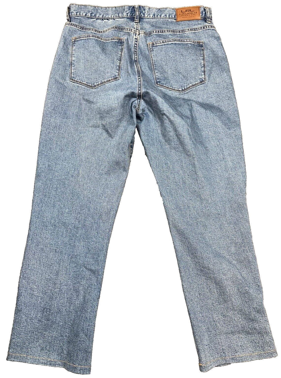LAUREN RALPH LAUREN KELLY RELAXED JEANS STRETCH MID-RISE WOMENS 14/27L *HEMMED