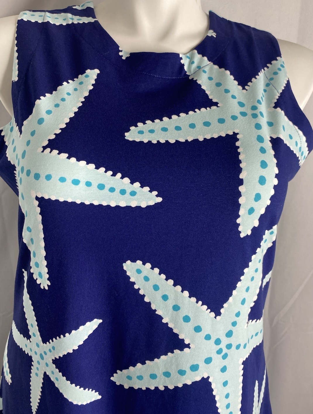 Ana Clare Emilee Dress Sz XL Starfish Print Maxi NEW