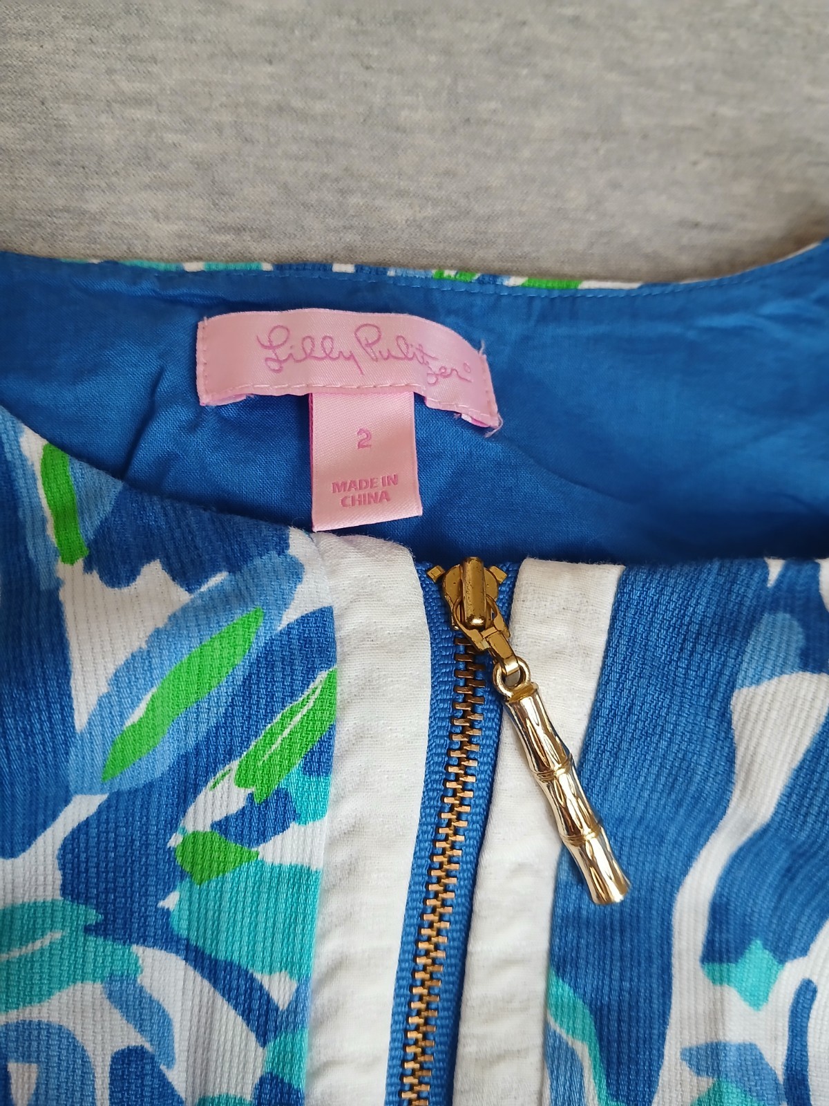 Lilly Pulitzer Dress 2 Penelope Shift Cottage Resort Beach Cruise Gold Zip