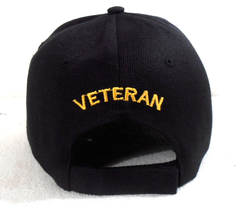 VIETNAM ERA VETERAN MILITARY CAP (BLACK) HAT NEW