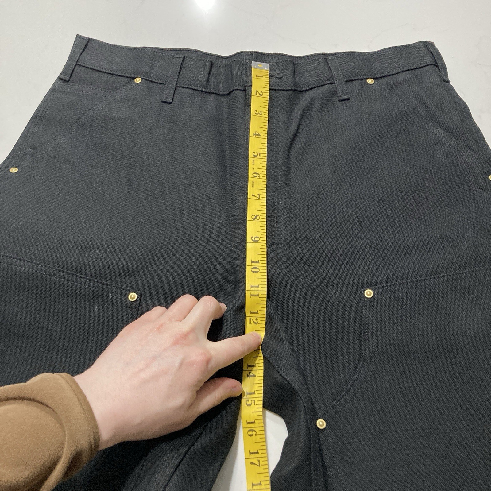 Carhartt B01 BLK Double Knee Work Pants Mens 34×32 (Actual 34×33) USA Made NWT