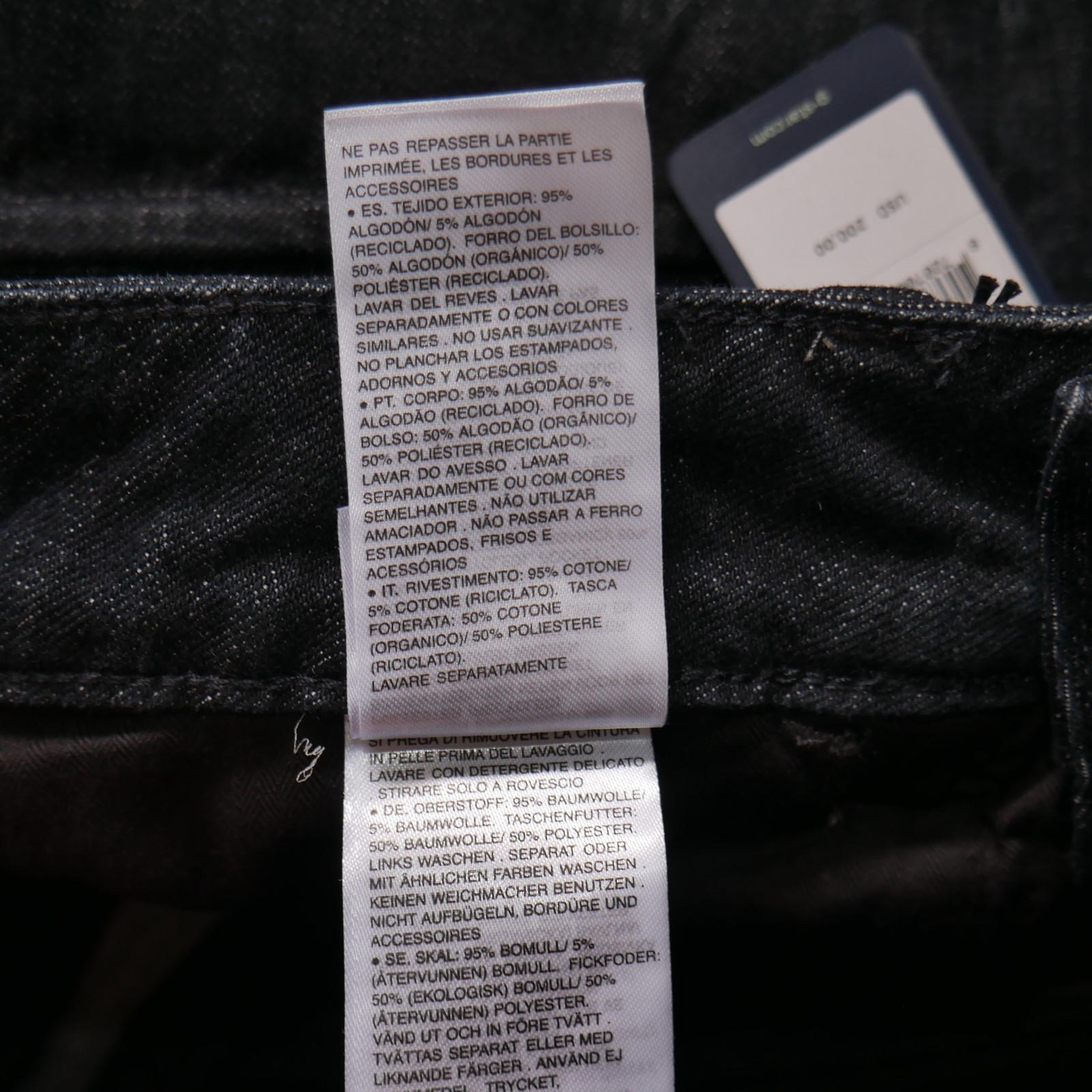 G-Star 3D Cargo Tapered Jeans Mens Size 32×30 Dark Rinse Denim Moto Pants NWT