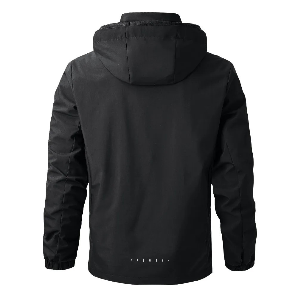 Men’s Waterproof Rain Jacket — Lightweight Hooded Windproof Outdoor Coat
