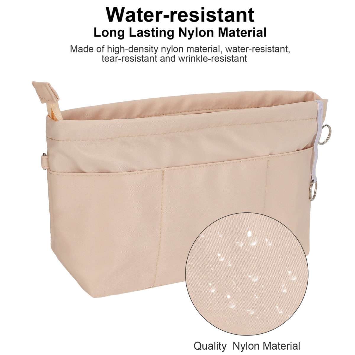Purse Organizer Insert Nylon Bag Handbag Organizer Shaper for Neverfull Tote US