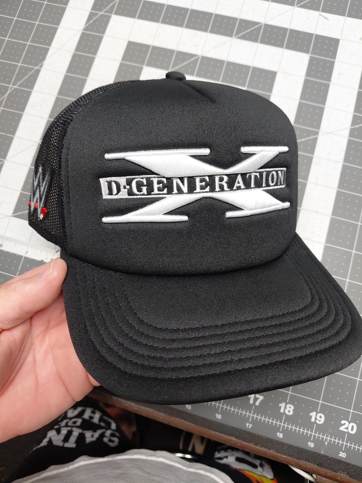 WWE D-Generation X Snapback Hat DX Wrestling Black Cap One Size Vintage Style