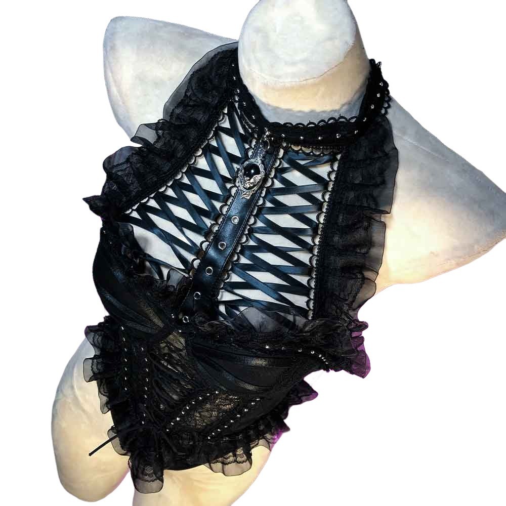 Goth Tops Y2K Grunge Gothic Tank Kawaii Emo Clothing Ladies Punk Rock Clothes