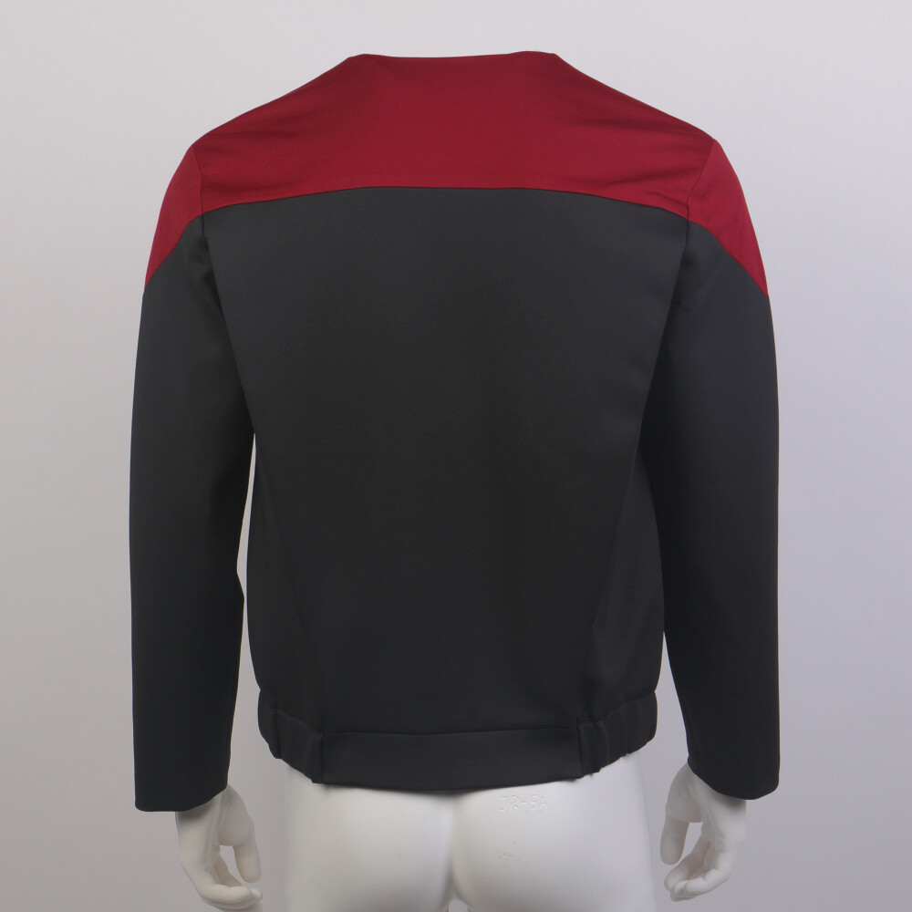 For DSN Commander Gold Blue Uniform Voyager Starfleet Jacket Costume