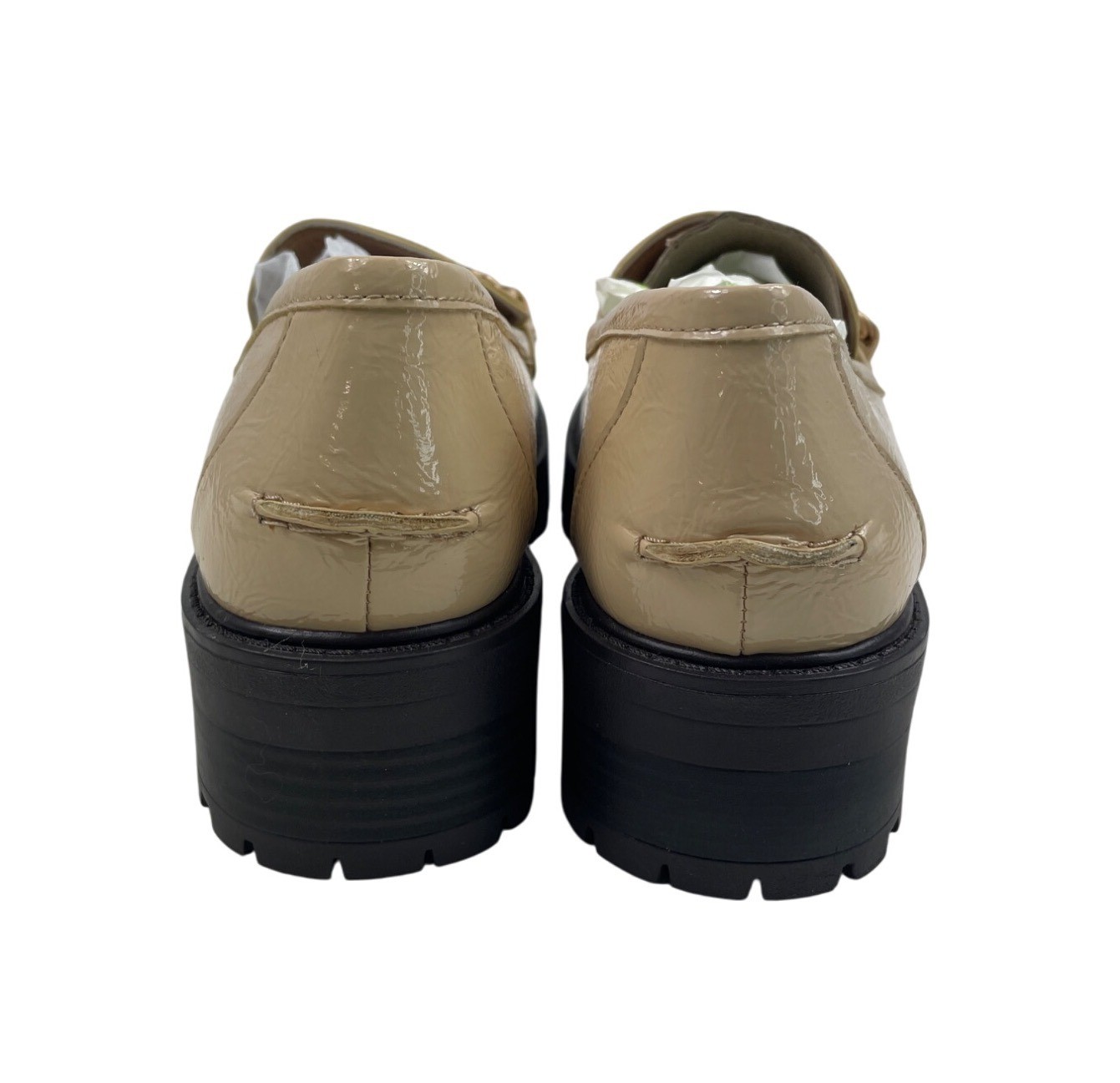 Sam Edelman NY Lug Sole Loafers Womens 7M Wheat Leather Platform Shoes