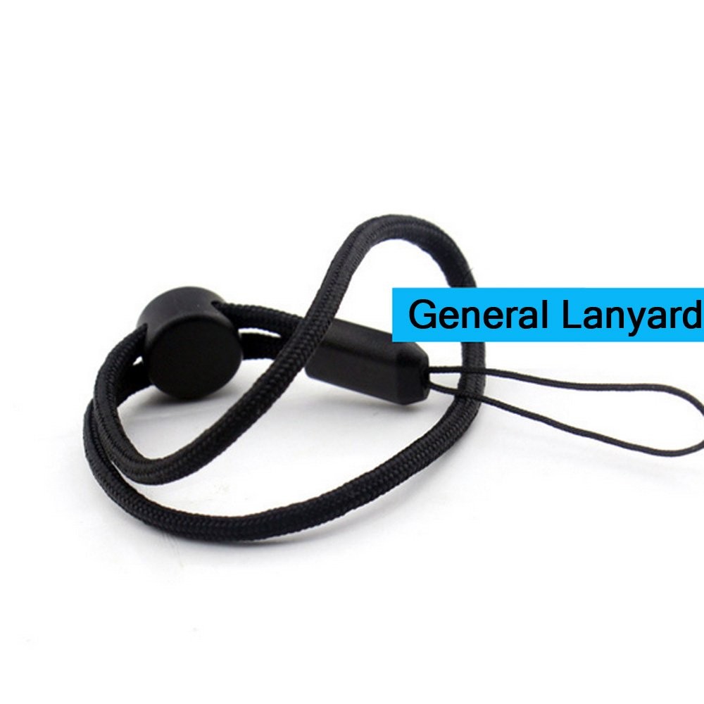 YOUOWO 5 Pack Nylon Lanyards Adjustable length,For USB Flash 5 Pack-black