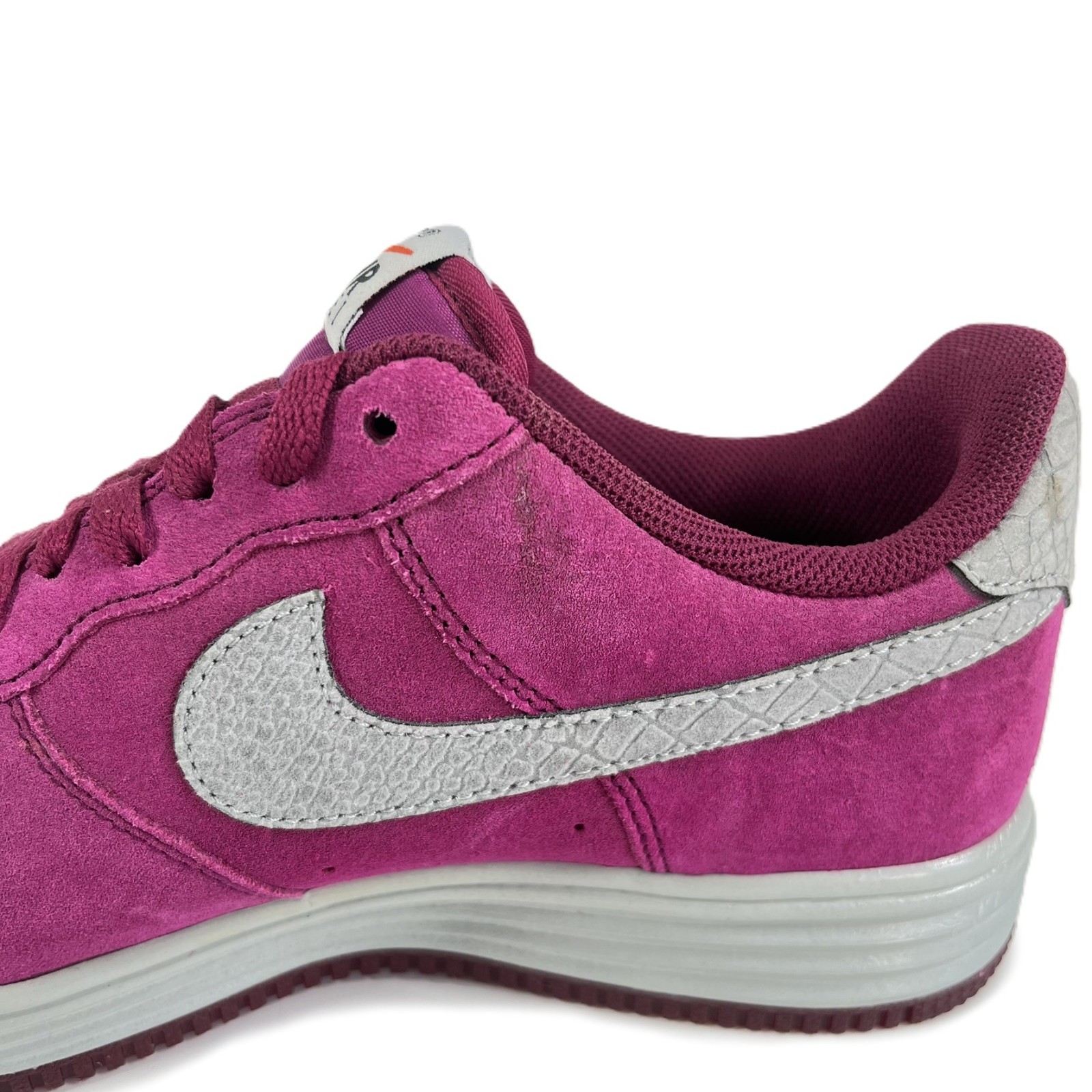 Nike Air Lunar Force 1 Reflect Raspberry Suede Sneaker | 616774-600 | US M 9