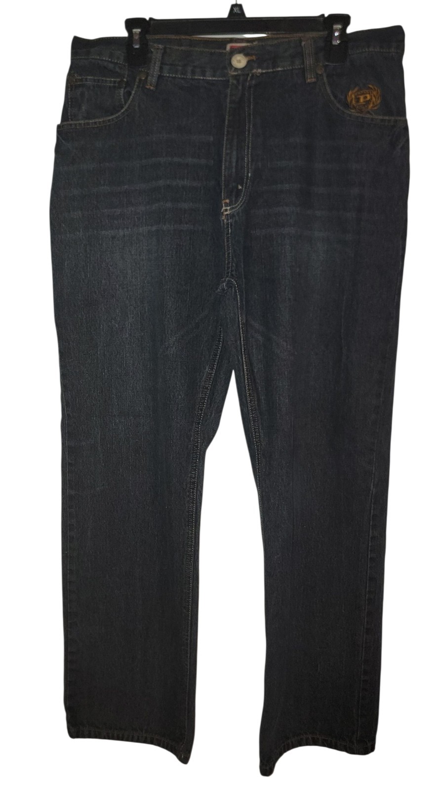 Y2k Phat Farm Sz 36 Mens Dark Wash Bootcut 90s Grunge Hip Hop Denim Jeans