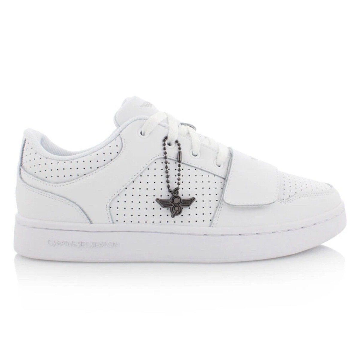 Mens Sz 7 Creative Recreation Cesario Lo XXI Pure White Leather Sneaker Clean