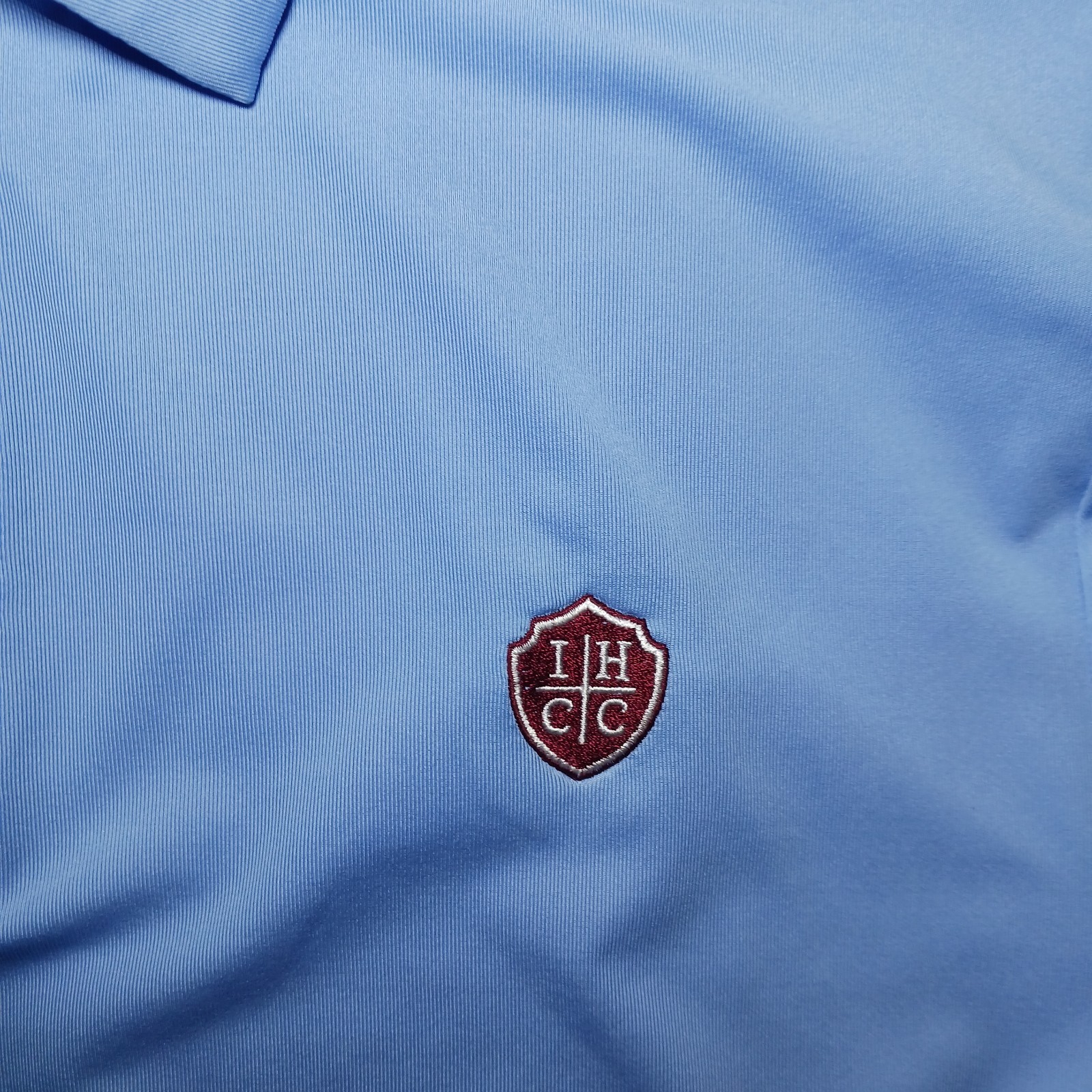 Under Armour Mens T2 Blue Polo Loose Medium Indian Hills Country Club UM0550